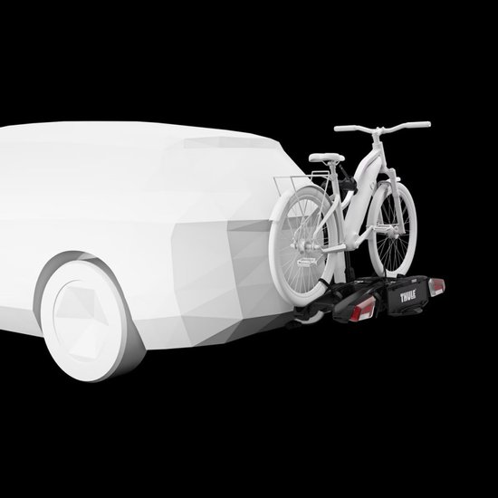 Thule EasyFold 3 - Fietsendrager - Geschikt voor 2 (elektrische) fietsen - Compact opvouwbaar