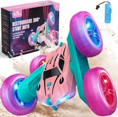 Boncy® Bestuurbare RC Auto Offroad - 360 Stunt Roze - Jongens Meisje Volwassenen - Speelgoed Binnen & Buiten - Afstandbestuurbaar Race Drift Car - Afstandsbestuurbaar Raceauto Accu - Stuntauto - Bestuurbaar Snel Elektrisch Autos Afstandsbediening