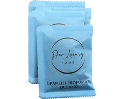Dparts geurkorrrels - Oceaan - 4x 35 gram - Geurzakjes voor in stofzuiger - Stofzuigerzak geur verfrisser