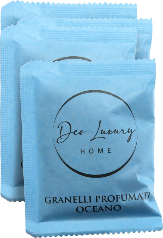 Dparts geurkorrrels - Oceaan - 4x 35 gram - Geurzakjes voor in stofzuiger - Stofzuigerzak geur verfrisser