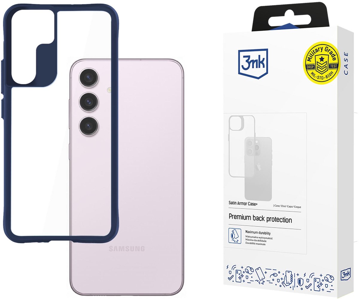 Samsung Galaxy S24 - 3mk Satin Armor Case+ Blauw