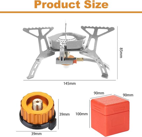 Storm Kit Pro Camping gaskooktoestelset met piëzo-ontsteking - outdoor en indoor