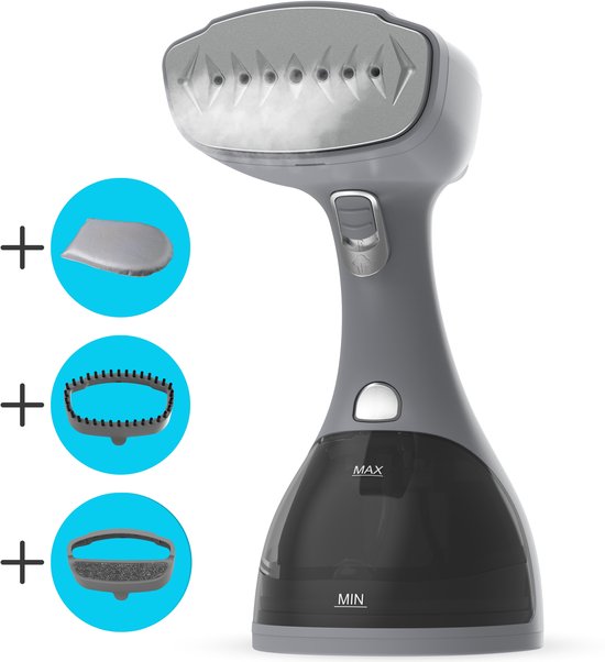 Lunex Kledingstomer - Krachtige Handstomer - Kleding & Meubilair - in 20 sec. warm - Incl. Stoomhandschoen