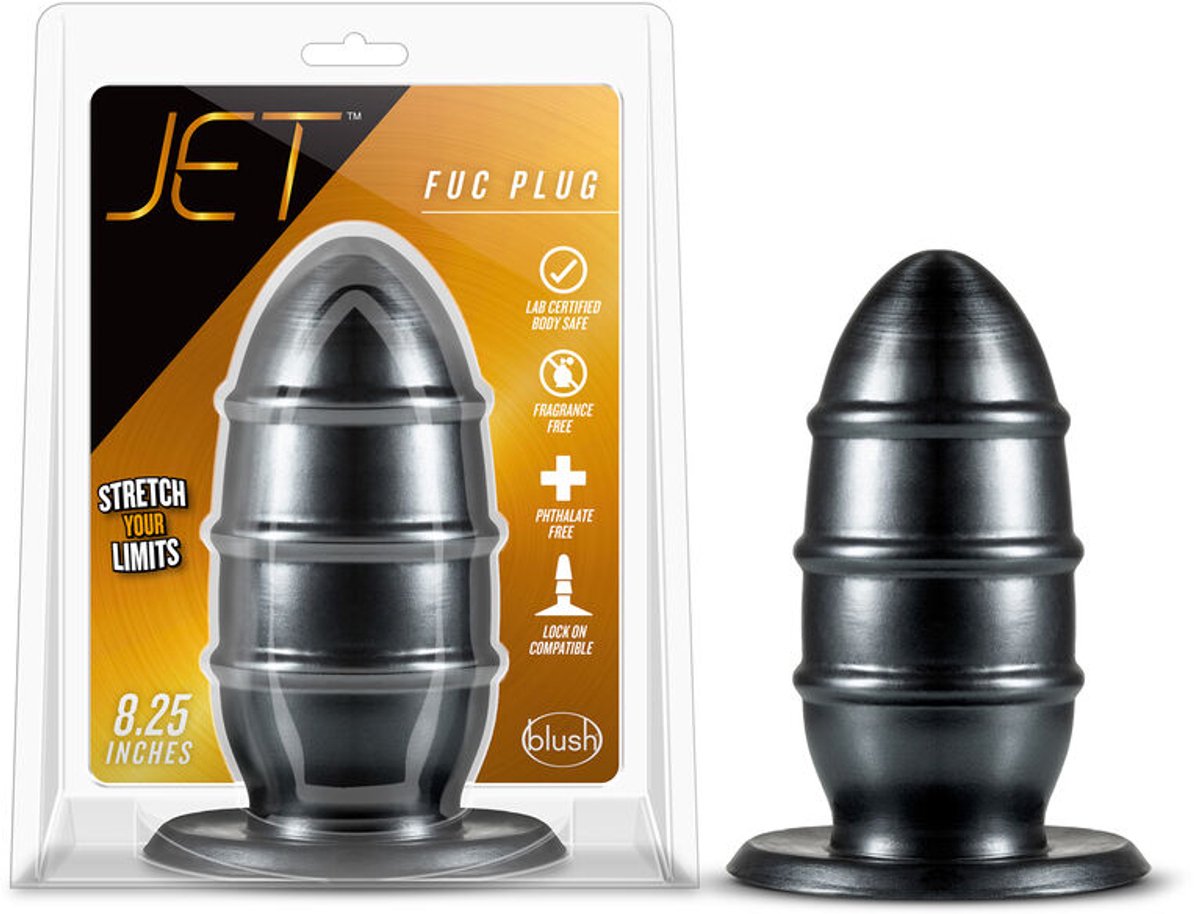 Jet Fuc anaalplug zwart