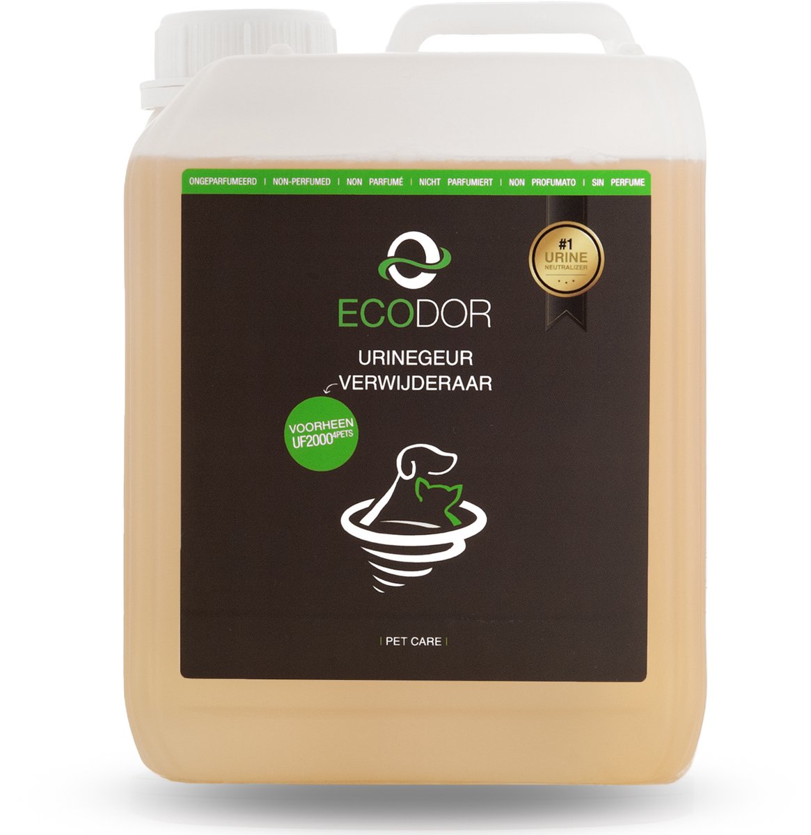 Ecodor UF2000 4Pets - Urinegeur Verwijderaar - 2500ml - Ecologische ontgeurder - Ongeparfumeerd