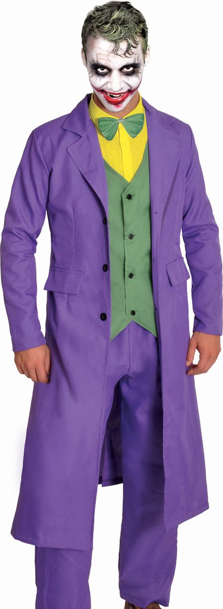Dc Comics Verkleedpak The Joker Heren Paars 2-delig Maat Xl