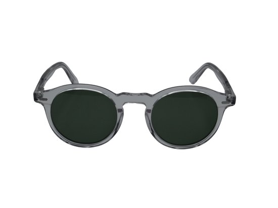 Bèlfort Zonnebril Regal View - Heren - Ovaal - Gepolariseerd UV400 - Volledig Omrand Klassiek Design - Kristal / Grijs - Transparant - Normale Pasvorm - Vierkant / Ovaal Gezicht - Inclusief Luxe Opberg Case — afbeelding 2