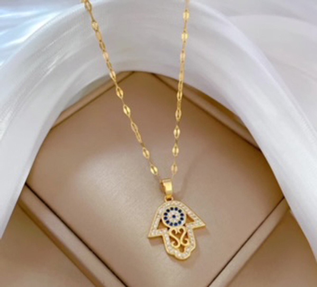 JP Family Jewelry - Luxe Halsketting - Dubbel Verguld RVS, Lengte 40+5 cm