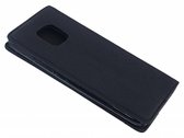 Smart Luxe Zwart TPU / PU Leder Flip Cover met Magneetsluiting voor Huawei Mate 20 Pro