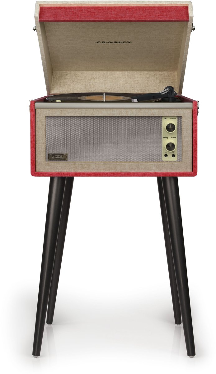 Crosley Bermuda Retro Platenspeler Bluetooth Rood