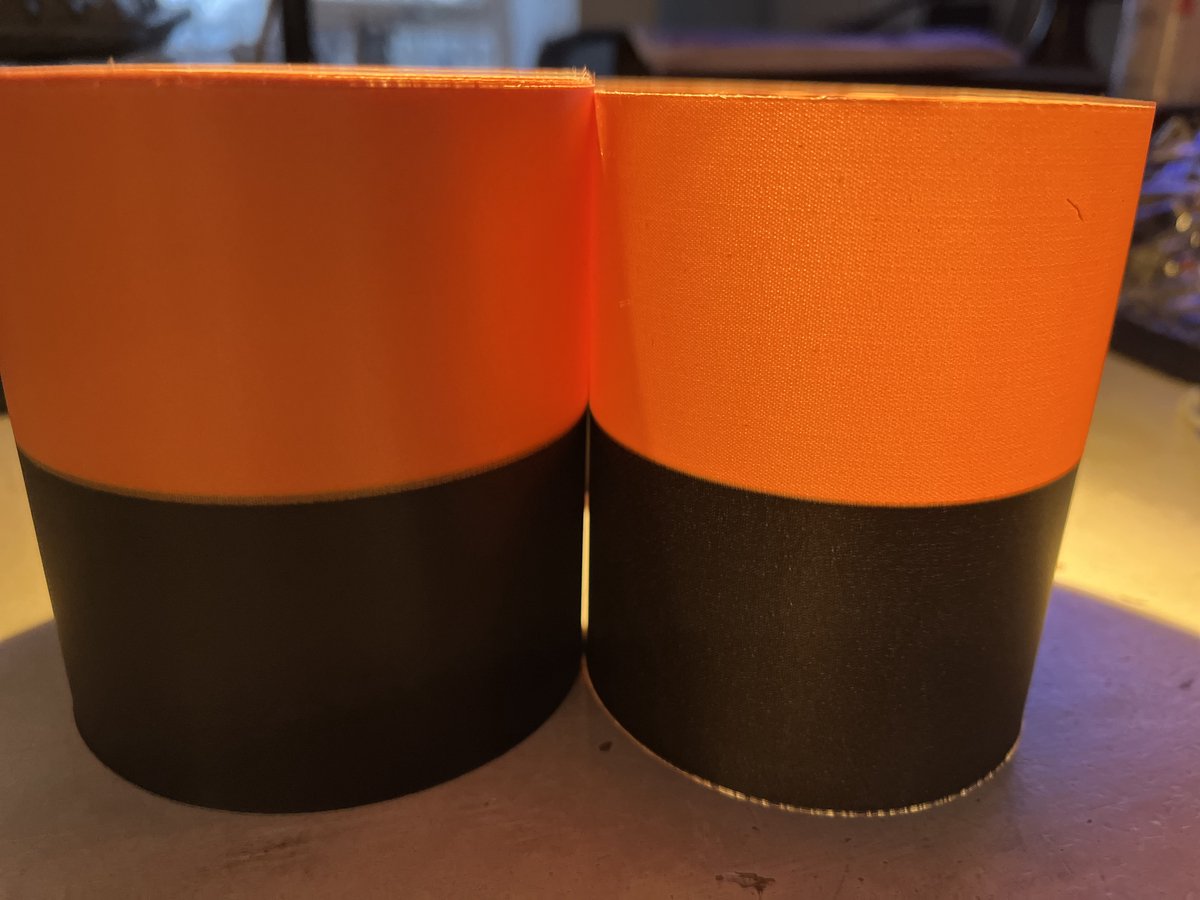 Rouwlint sierlint sjerp 100 MM zwart oranje bedrukbaar composteerbaar rol 25 meter