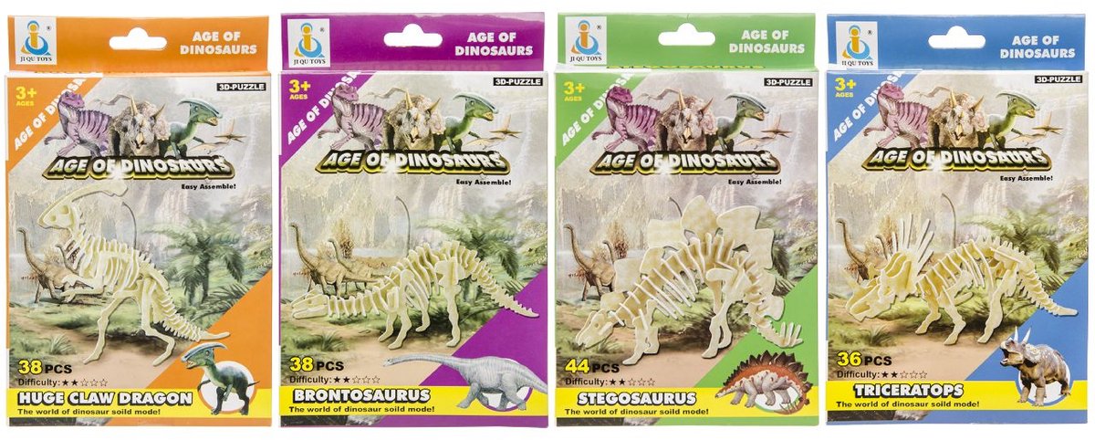 Duckiez 3D Dinoskelet Bouw je Eigen - 1 stuk