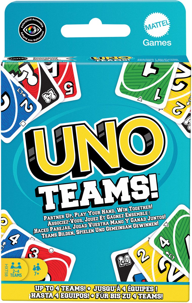 Mattel Games UNO Teams Kaartspel - Engelstalig — afbeelding 2