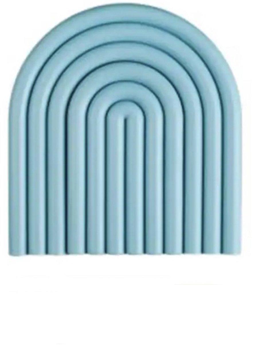 Wats Home Siliconen Onderzetter Modern Design Licht Blauw