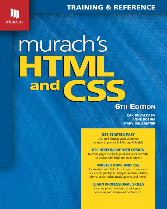 Murach's HTML and CSS - cover