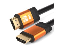 Qost - Premium HDMI Kabel 2.1 - HD High Speed 8K - Oranje - 5 Meter - 8K 60Hz - 4K 120Hz - 48 Gbps