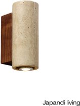 Bol.com Japandi Living - Wandlamp - Wandlampen - Buiten/Binnen - Slaapkamer - Interieur - Wabi Sabi - Japandi - Minimalistisch -... aanbieding