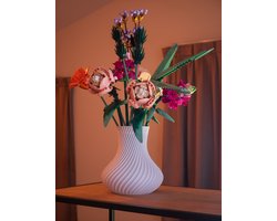 Vaas met houder voor Lego bloemen - Wit - Maerc Design