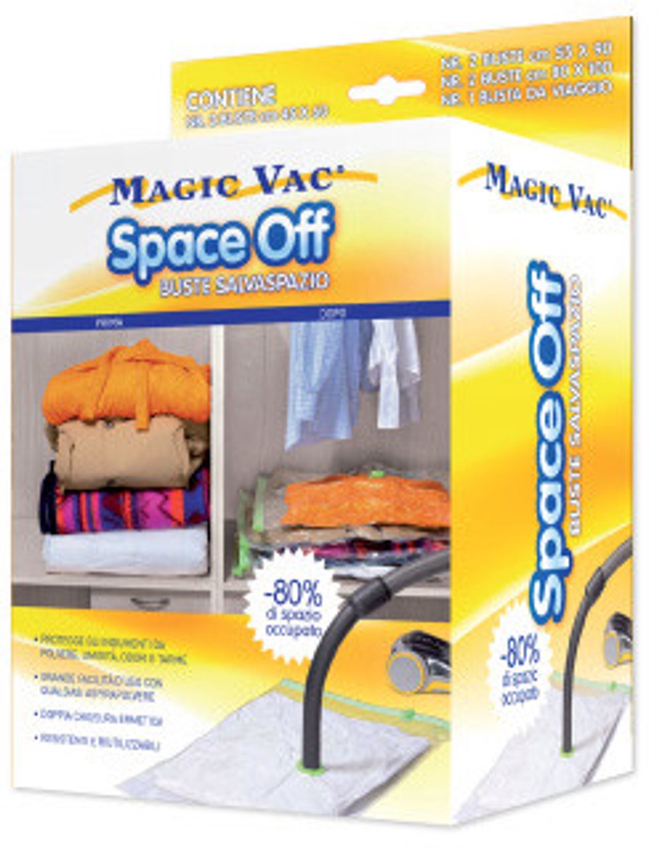 Magic Vac ACB0005 kledingopbergzak Transparant