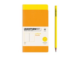 Leuchtturm1917 Double A6 Jottbook Blanco Lemon / Rising Sun (set van 2)