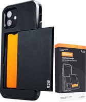 R2B Hoesje geschikt voor iPhone 12 en 12 Pro met Pasjeshouder - 3 Pasjes - Screenprotector - Telefoonhoesjes - Gsm Hoesje geschikt voor iPhone 12 en 12 Pro - Phone Case - Model Utrecht