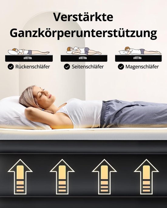 Luchtbed met Ingebouwde Pomp - Air Mattress - Inclusief Opbergtas van Merkloos — afbeelding 4