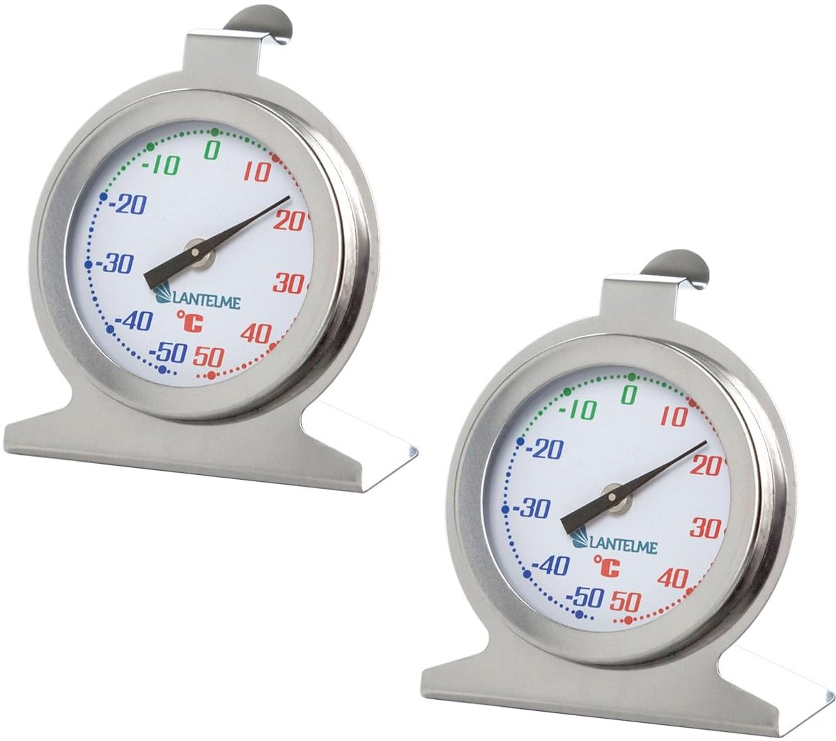 Roestvrij Stalen Koelkastthermometer voor Koel- en Vrieskasten - Analoge Temperatuurcontrole