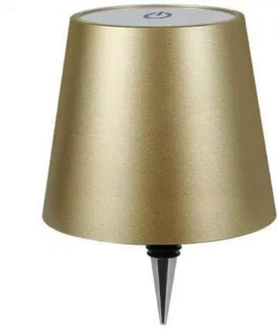 MU LIN Oplaadbare flessenlamp, draadloos, touch-bediening, 3 modi, kleurtemperatuur, dimbaar, voor woonkamer, restaurant