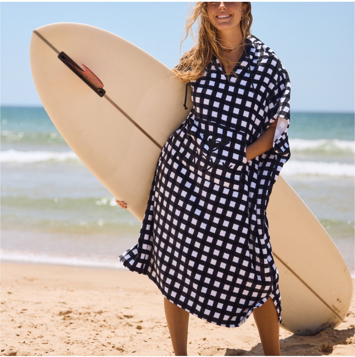 2025 Roxy Dames Gentle Offshore Poncho Handdoek - Anthracit