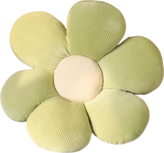 kussen Bloem Vert 50 x 50 cm - Coussin en forme de fleur - kussen esthétique en forme de fleur - Coussin fleurs - Forme de fleur esthétique - Coussin forme de fleur tiktok - Coussin fleur - Coussin en forme de fleur