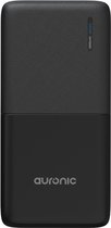 Auronic Powerbank 20.000 mAh - Opladen via USB-C en USB-A - Voor iPhone, Samsung en Meer - Inclusief Kabel - 4 Oplaadporten - Externe Batterij - Noodpakket - Zwart
