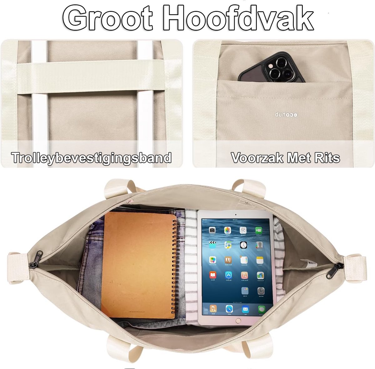 FIORETTO voor Ryanair Airlines Cabine Tassen 40x20x25 Underseat Reizen Handbagage Carry on Bag Weekend Overnight Duffle Holdall Bag voor vrouwen en mannen
