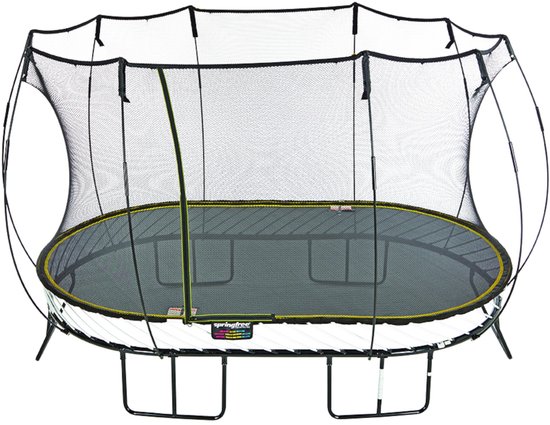 Springfree Trampoline O92 – Ovale Trampoline 2,4 x 4 m met Veiligheidsnet, Zonder Veren, Outdoor, Max. 100 kg
