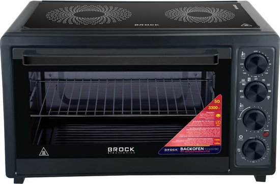 HOMCOM mini oven 15L, pizza oven with convection, 1000 W electric mini