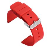 Siliconen Horlogeband - Horlogebandje – Universeel – 18MM – Rood