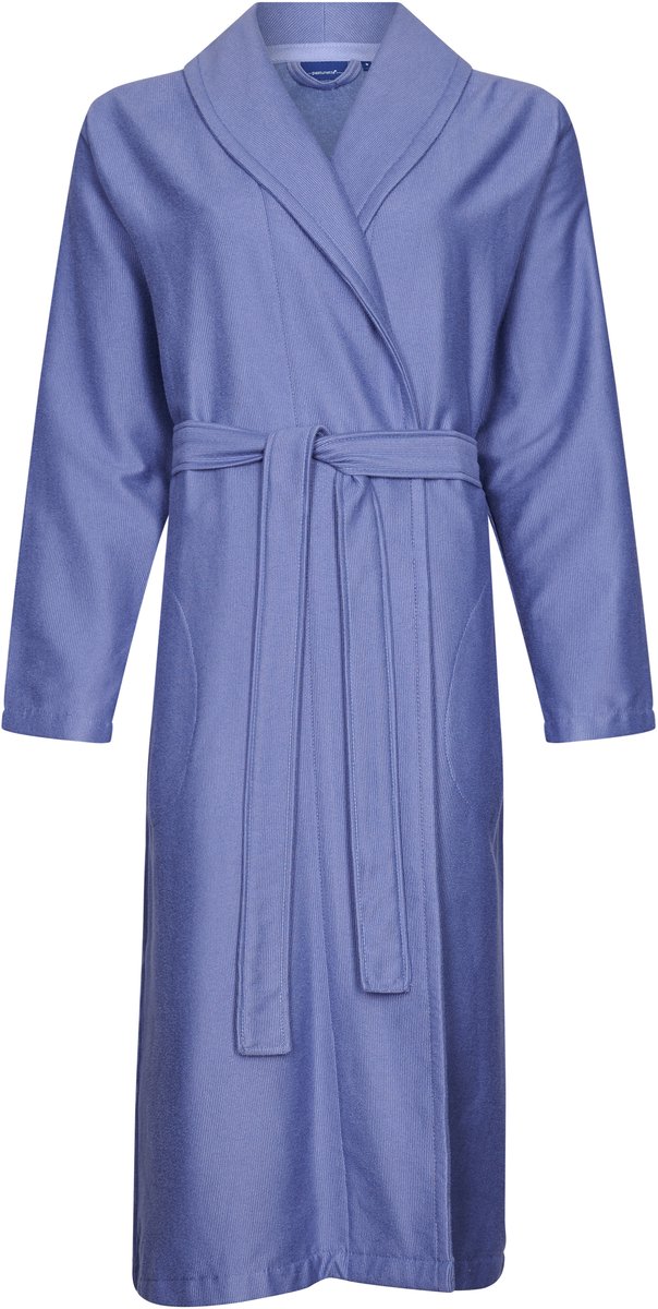 Badjas Pastunette - Bamboo Beauty - Blauw - Bamboe/Katoen/Polyester - Maat XXL