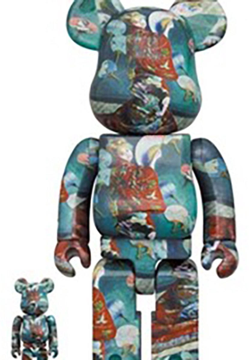 400% & 100% Bearbrick set - La Japonaise (Claude Monet)
