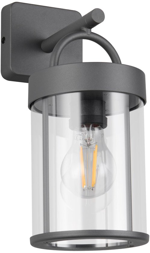 REALITY ALMERIA - Wandlamp - Antraciet - excl. 1x E27 4 W - Wandmontage - Buitenverlichting - IP44