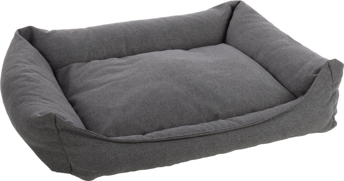 Orthopedische hondenmand – orthopedisch hondenbed – Premium Line – Pure luxe hondenbed 100 x 80 x 25 cm – Extra memory foam voor maximaal comfort – Flamingo Baldar Mand Donkergrijs