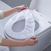 Surplex 60 stuks wegwerp-toiletpads, universele wc-liners, stoelovertrek, oversized wc-bril, mat, toiletpapier, pad voor reizen en openbare toiletten, afzonderlijk verpakt