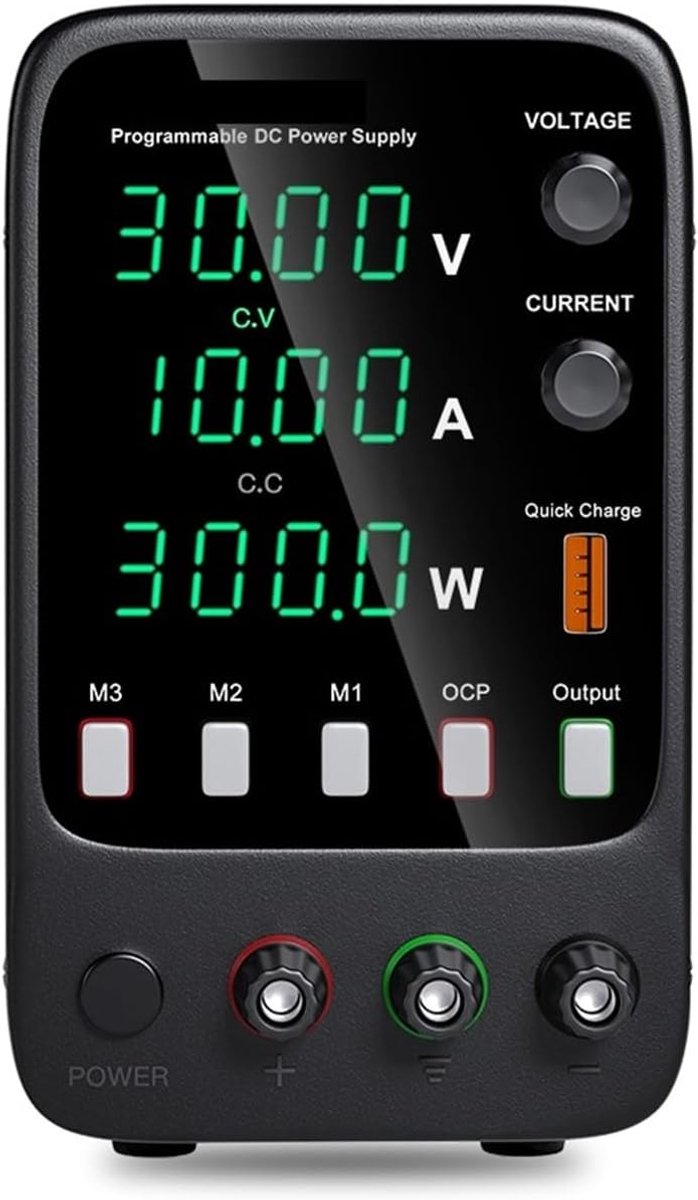 Voeding - Omvormer - Regelbare spanningsregelaar - Voor telefoonreparatie - Gereguleerde labtafel - 30V 220V - 10A - DC-voedingen - Zwart