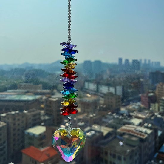 3 Stuks Kristallen Regenboog Zonnevanger – Prisma Bol – Hangende Decoratie Voor Raam, Tuin, Kantoor – Werpt Prachtige Kleurrijke Lichtvlekken