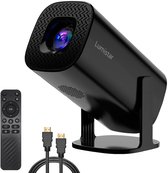 Bol.com Lumistar® Pro Mini Beamer - Alles-in-één Smart TV Projector - 2025 model - Android 11.0 & iOS - WiFi 6 & Bluetooth 5.2 -... aanbieding