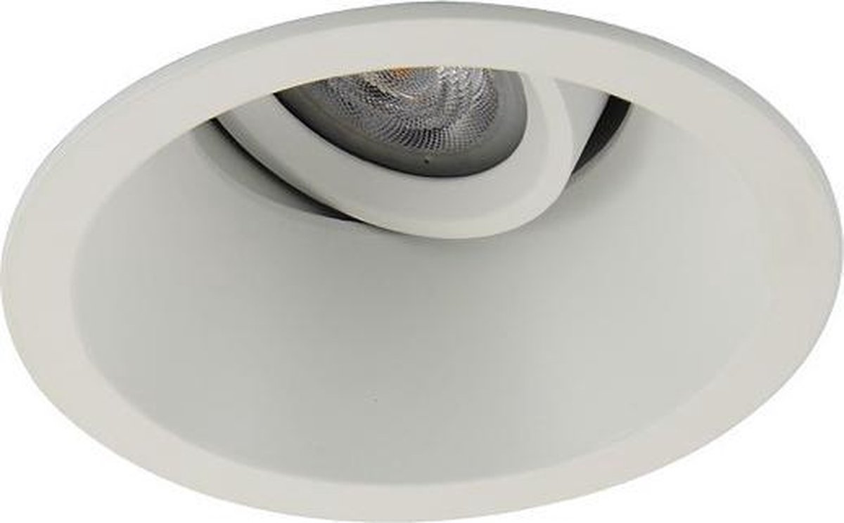 Platte inbouwspot Dagfin -Verdiept Wit -Extra Warm Wit -Dimbaar -3.8W -RTM Lighting LED