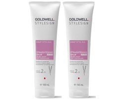 Goldwell Stylesign - Heat Styling Straightening Balm - voordeelverpakking - 2 x 100ml