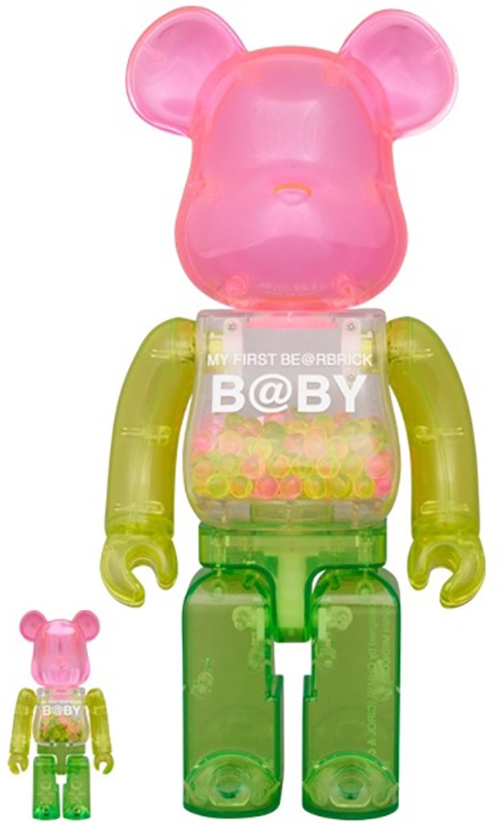 Medicom Toy My First Bearbrick Baby Clear - 400% & 100% set - 1st