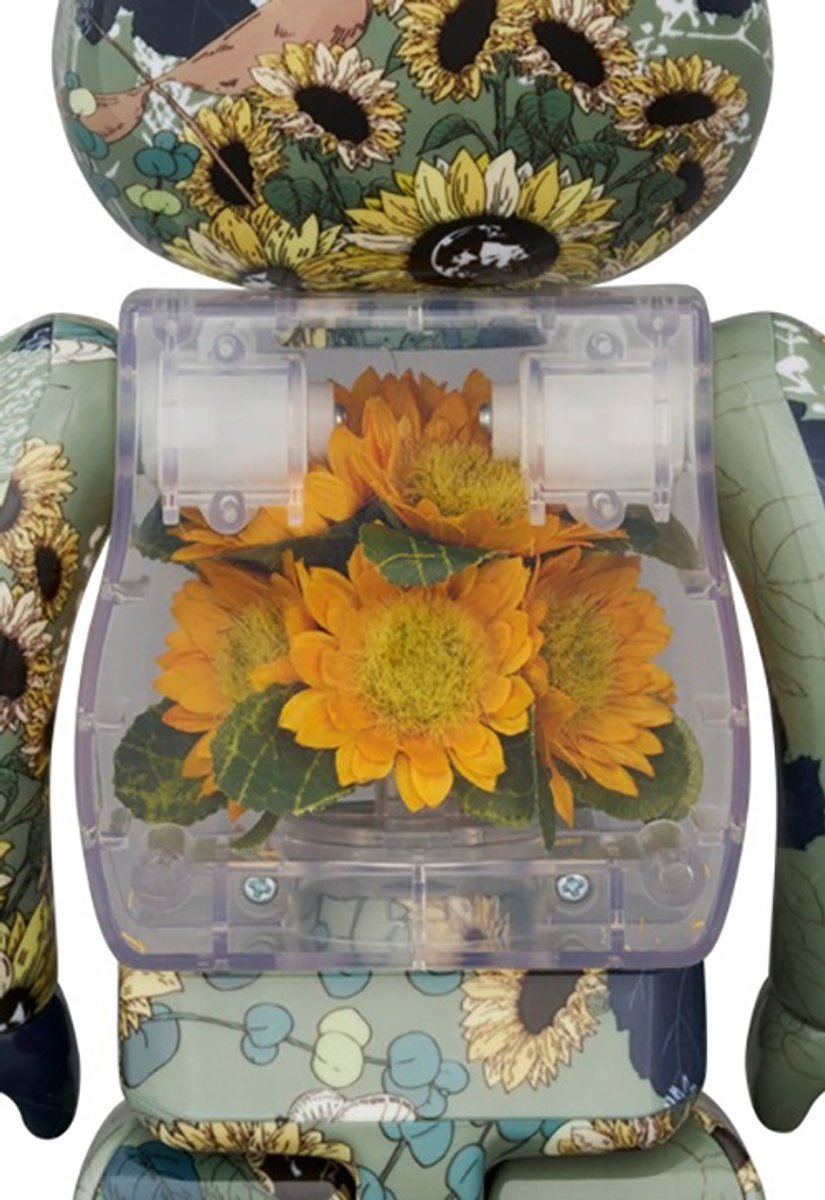 MEDICOM TOY - BE@RBRICK FLOR@ SUNFLOWER 400％ mames 400% Bearbrick - Flor@ Sunflower (Mames) | bol