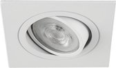 LED inbouwspot Gabriel -Vierkant Wit -Extra Warm Wit -Dimbaar -5W -Philips LED