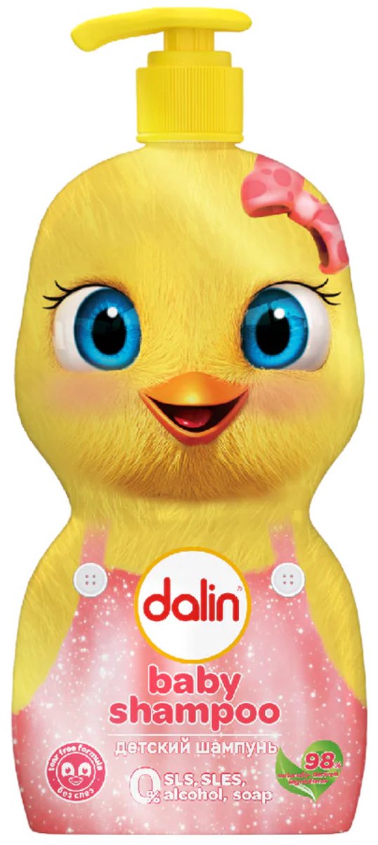 Dalin Baby Shampoo, 98% natuurlijke ingrediënten, anti-prik formule, veilig voor de gevoelige huid - 6 x 500ml van Merkloos — afbeelding 5