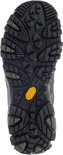 Grijze Merrell wandelschoen, zijaanzicht, met diep profiel op de zool.